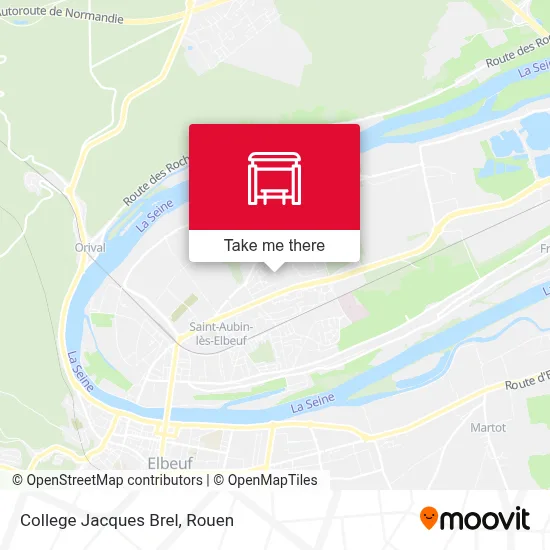 College Jacques Brel map