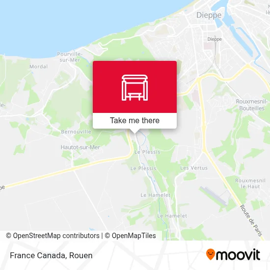 France Canada map