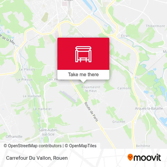 Carrefour Du Vallon map
