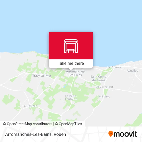 Mapa Arromanches-Les-Bains