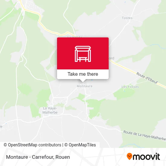 Montaure - Carrefour map