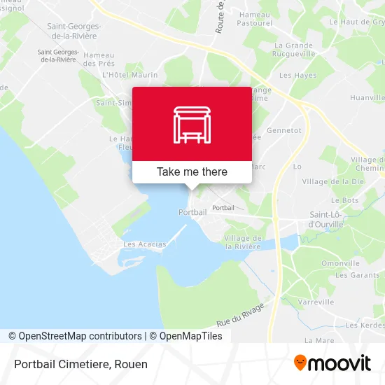Mapa Portbail Cimetiere