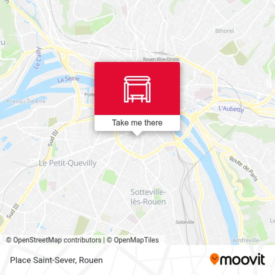 Mapa Place Saint-Sever