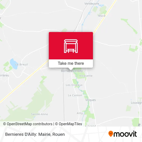 Mapa Bernieres D'Ailly: Mairie
