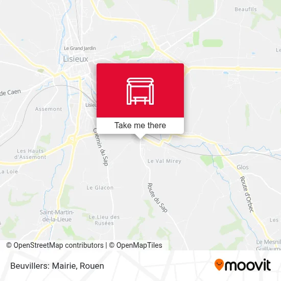 Beuvillers: Mairie map