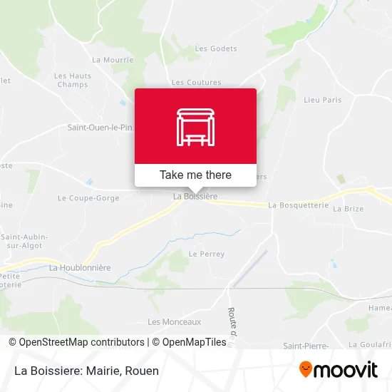 La Boissiere: Mairie map