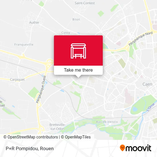P+R Pompidou map