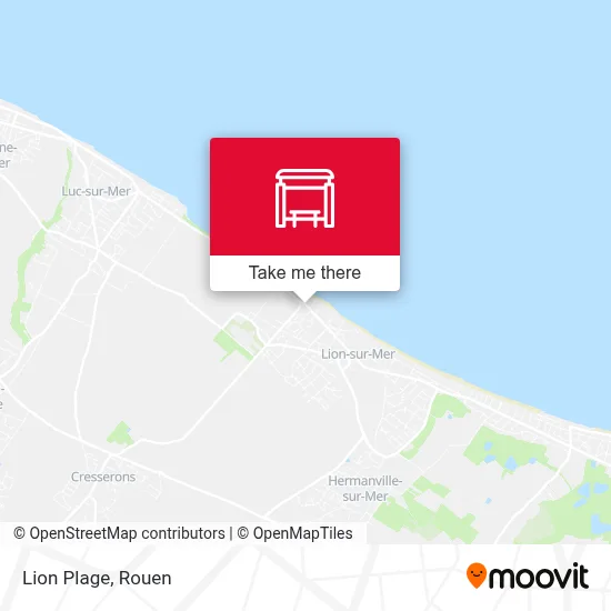 Lion Plage map