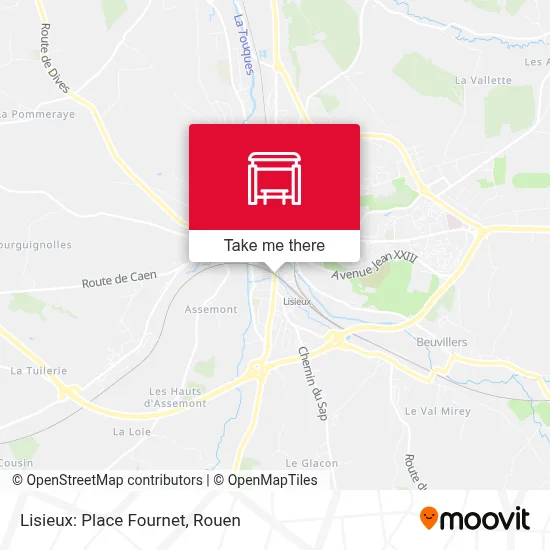 Mapa Lisieux: Place Fournet