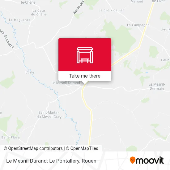 Le Mesnil Durand: Le Pontallery map