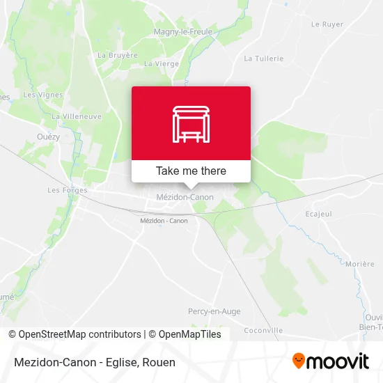 Mezidon-Canon - Eglise map
