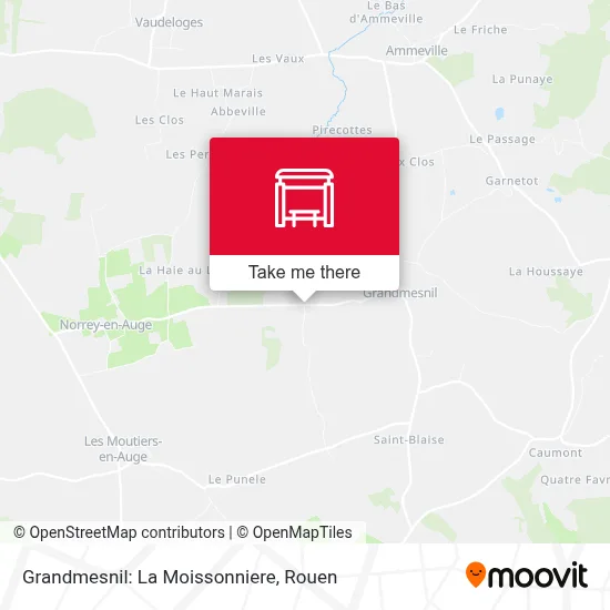 Mapa Grandmesnil: La Moissonniere