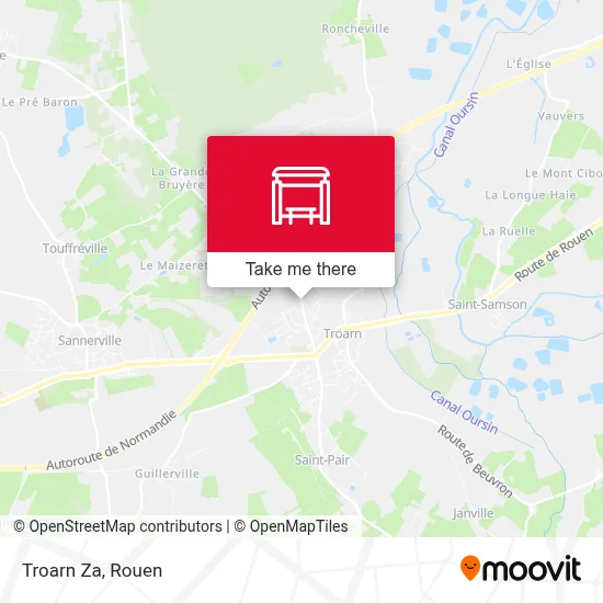 Troarn Za map