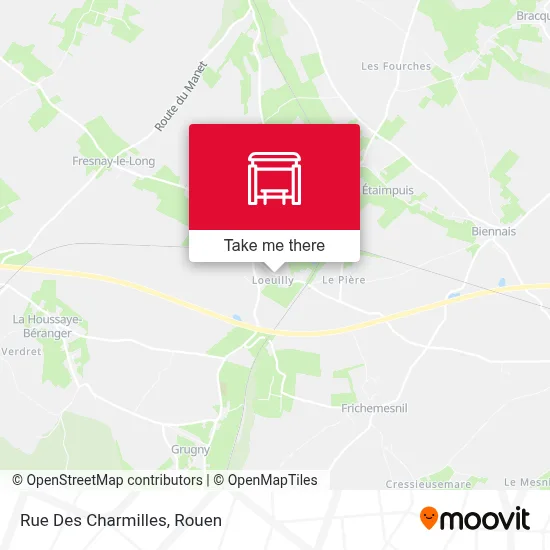 Mapa Rue Des Charmilles