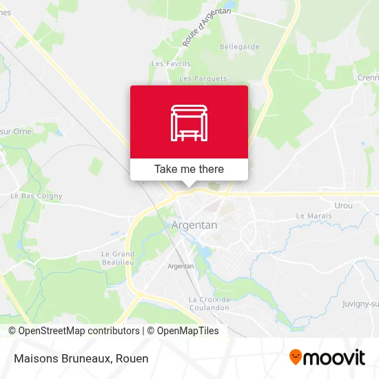 Mapa Maisons Bruneaux