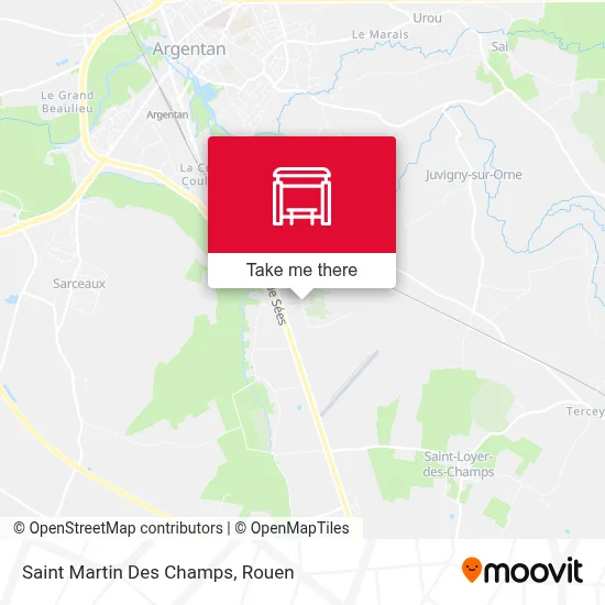 Mapa Saint Martin Des Champs
