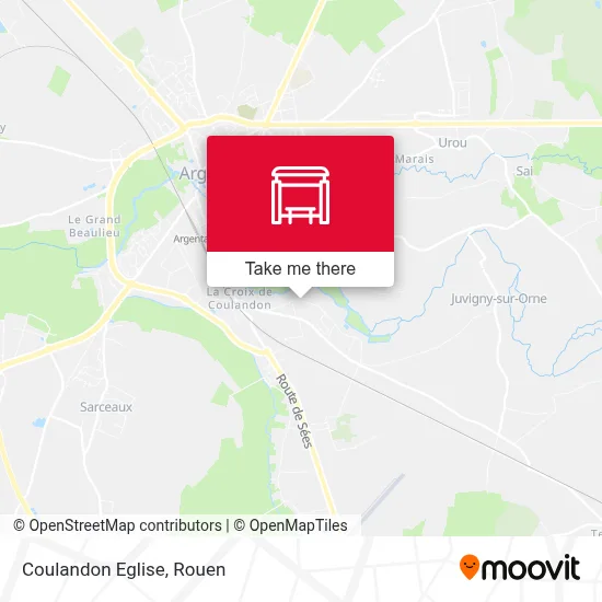 Coulandon Eglise map