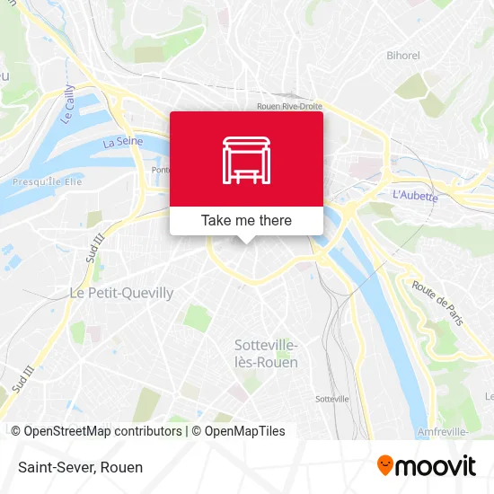 Mapa Saint-Sever
