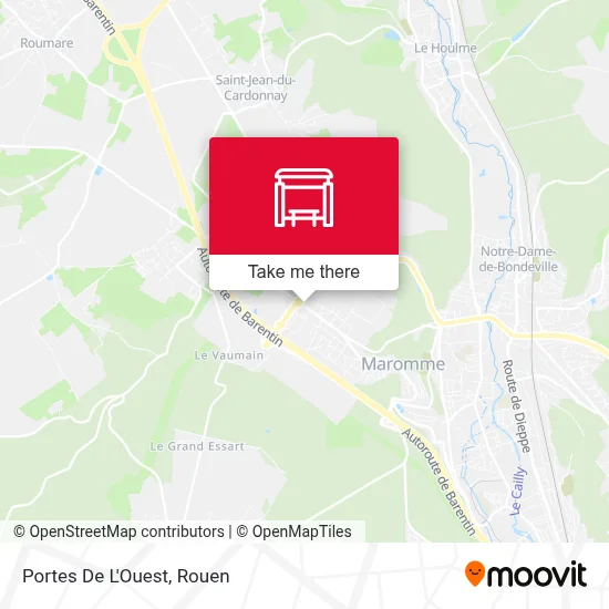 Portes De L'Ouest map