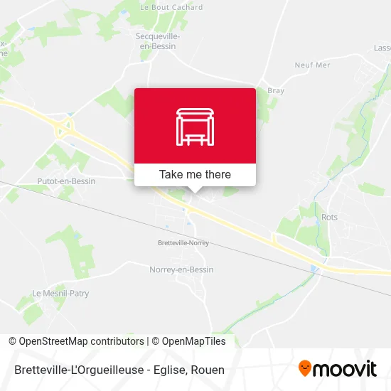 Bretteville-L'Orgueilleuse - Eglise map