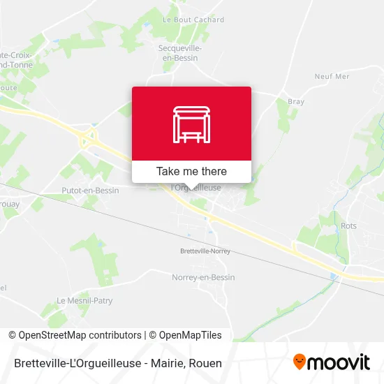 Bretteville-L'Orgueilleuse - Mairie map