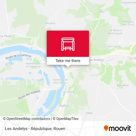 Les Andelys - République map