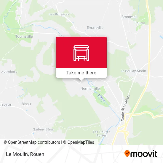 Mapa Le Moulin