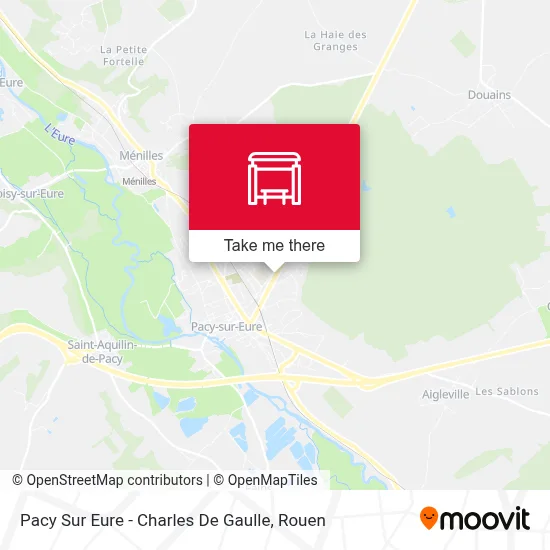 Pacy Sur Eure - Charles De Gaulle map