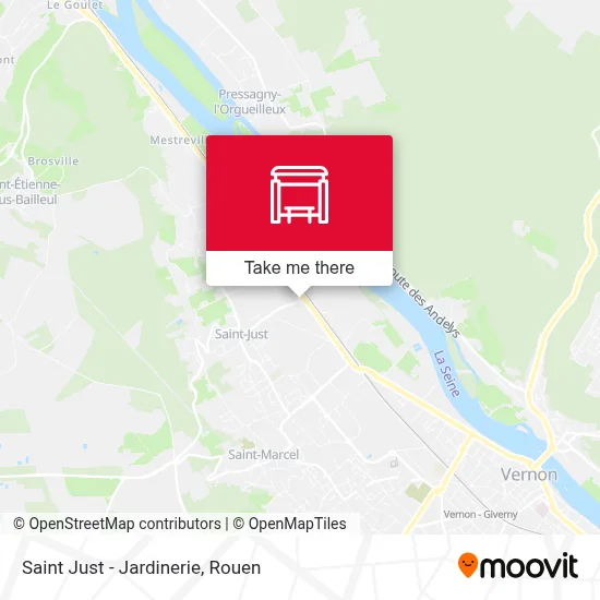 Saint Just - Jardinerie map