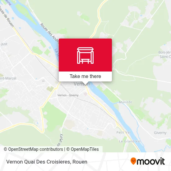 Vernon Quai Des Croisieres map