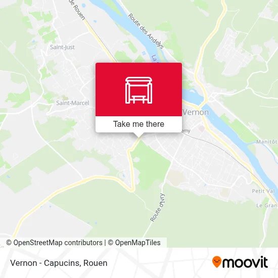 Mapa Vernon - Capucins