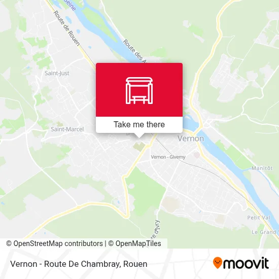 Mapa Vernon - Route De Chambray