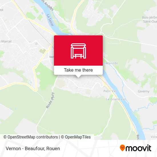 Mapa Vernon - Beaufour