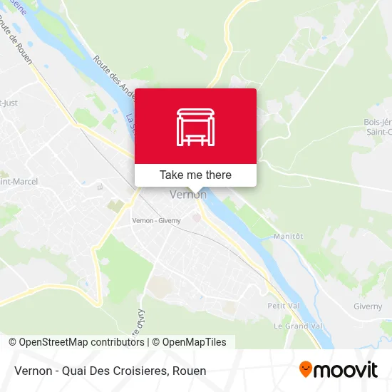 Vernon - Quai Des Croisieres map