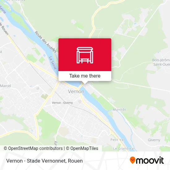 Mapa Vernon - Stade Vernonnet