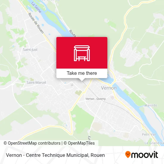 Vernon - Centre Technique Municipal map