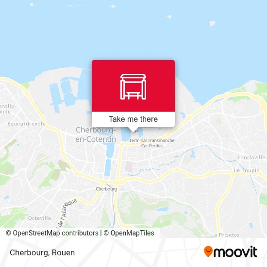 Mapa Cherbourg