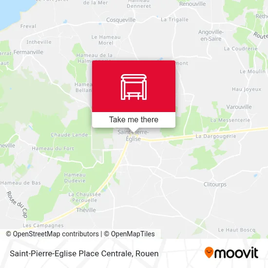 Saint-Pierre-Eglise Place Centrale map
