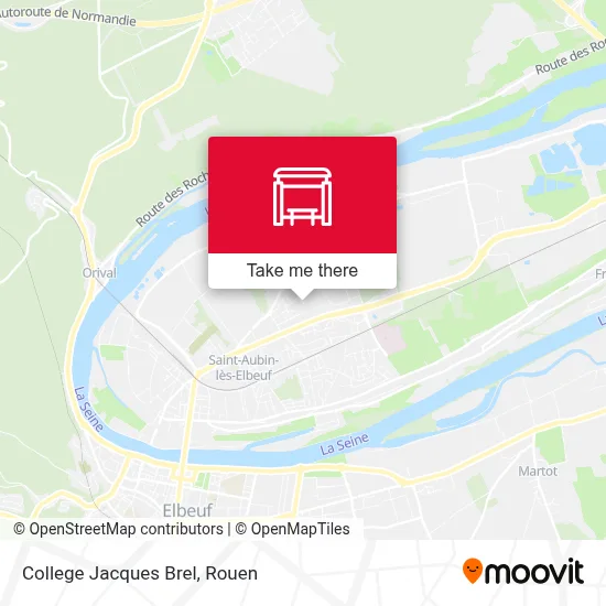 College Jacques Brel map