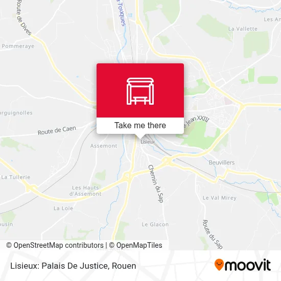Lisieux: Palais De Justice map