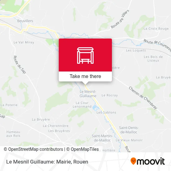Le Mesnil Guillaume: Mairie map