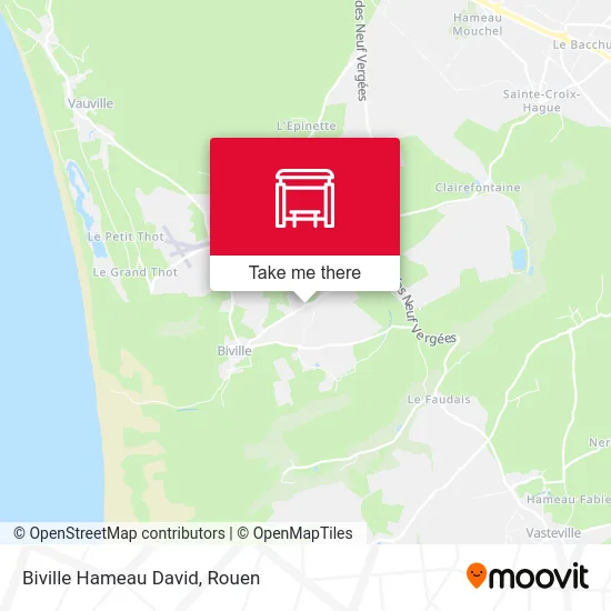 Mapa Biville Hameau David