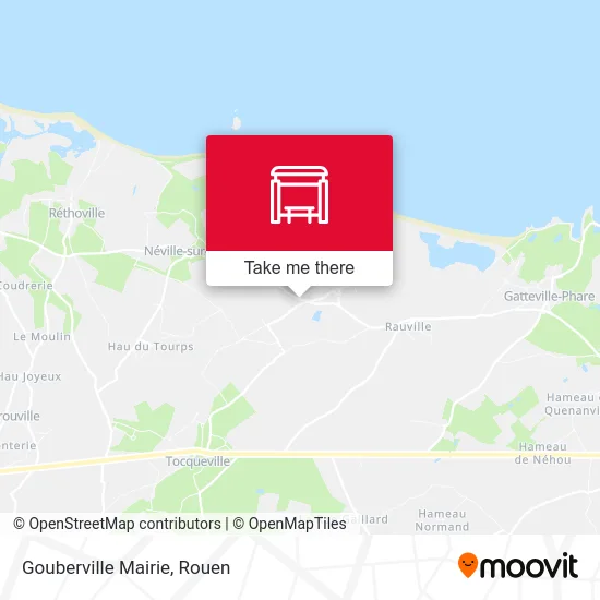 Gouberville Mairie map