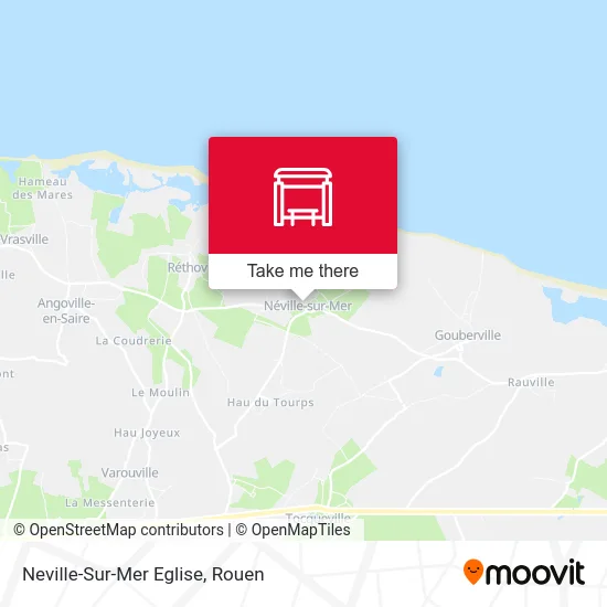 Neville-Sur-Mer Eglise map