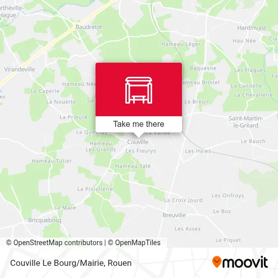 Couville Le Bourg/Mairie map