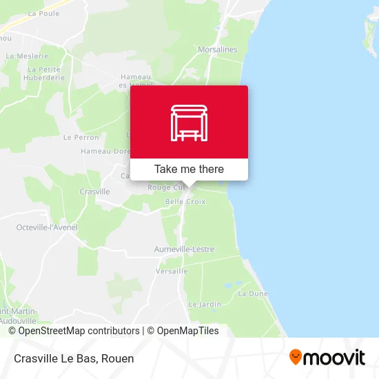 Mapa Crasville Le Bas