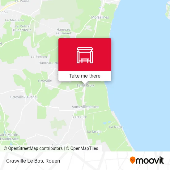 Mapa Crasville Le Bas