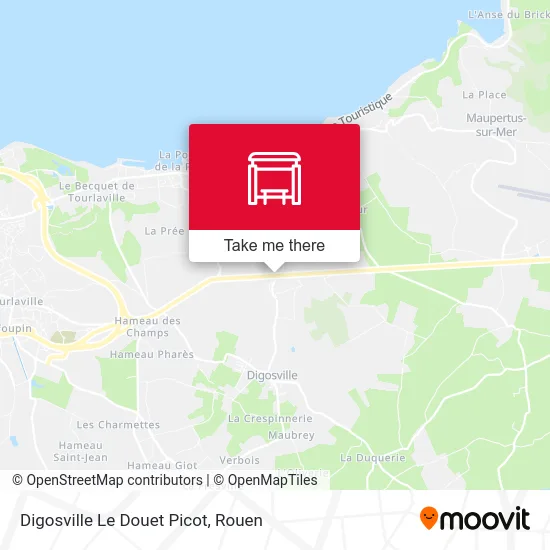 Mapa Digosville Le Douet Picot