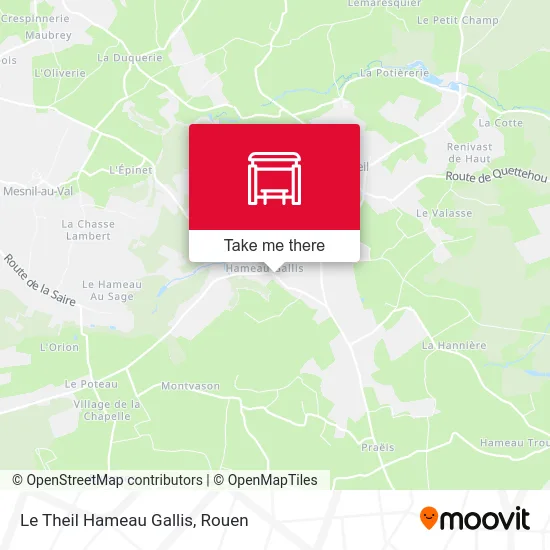 Le Theil Hameau Gallis map