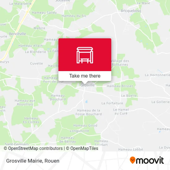 Grosville Mairie map